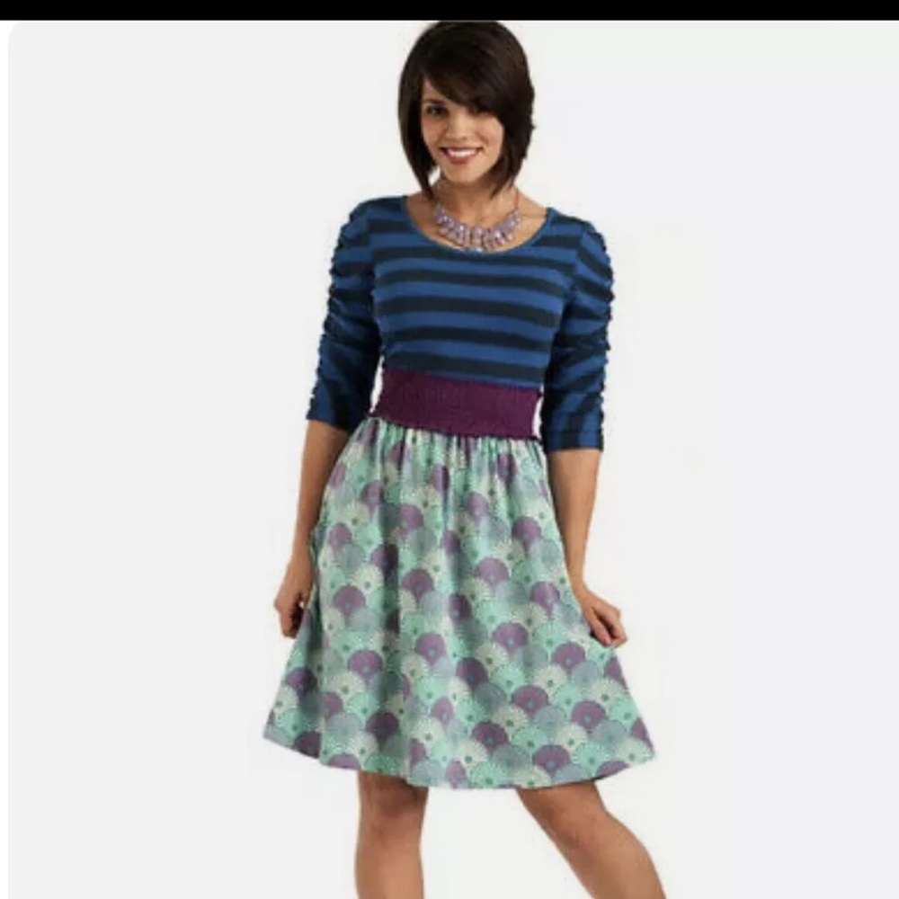 Matilda Jane It’s a Wondeful Parade Mixed Print Dress